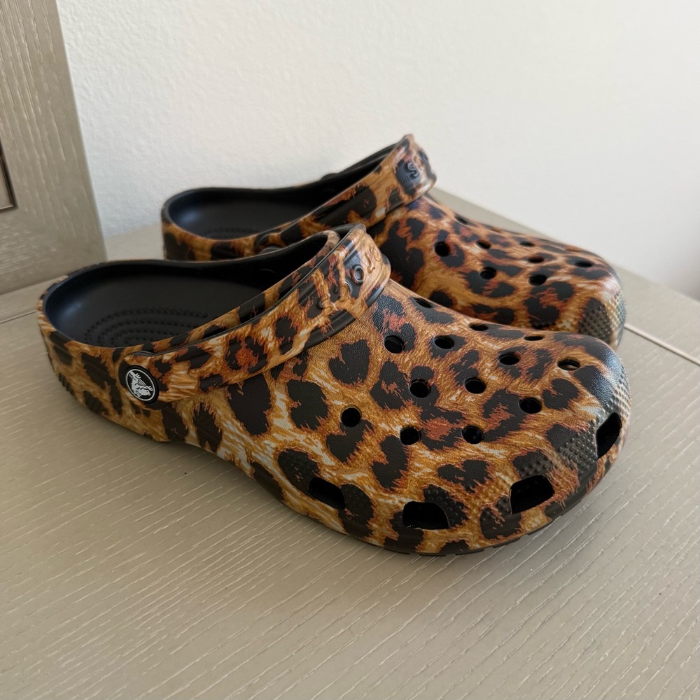 Crocs Classic Clog in Leopard Print - Women's